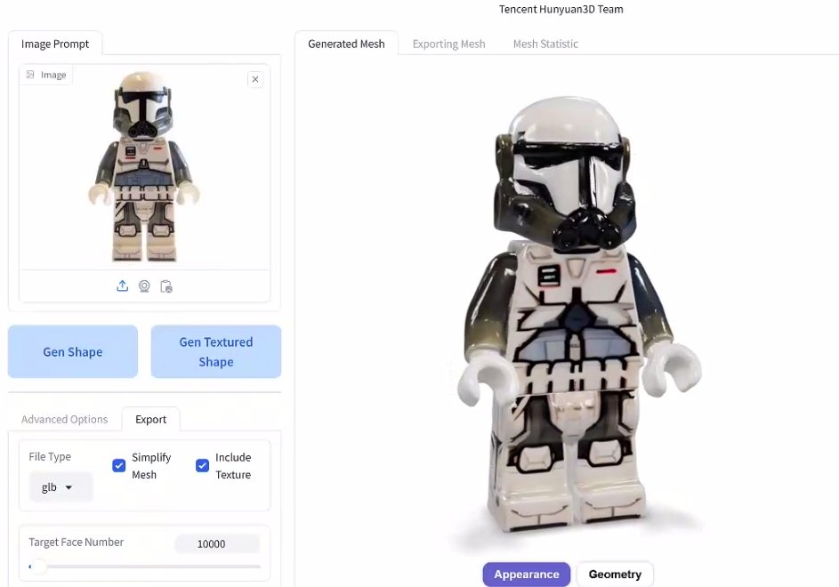 🦆 Tencent releases Hunyuan 3D 2.1 — an open-source AI model that generates 3D meshes + textures from images.

✅ Fully open code
💻 Can run locally (needs up to 29GB VRAM)

Perfect for devs, artists &amp; researchers.

#Tencent #Hunyuan3D #3DGen #OpenSourceAI #GenAI