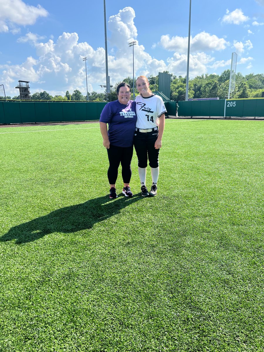 Coach Sarah, thank you for working with me during prospect camp.  It was also great chattin' with you at Scenic City after. #PurpleReigns #LeftyCatchers✝️🥎💜 <a href="/TNUsoftball/">Trevecca Softball 🥎 💜</a> <a href="/betyree/">Ben Tyree</a> <a href="/MaloneThrift/">Malone Thrift</a>