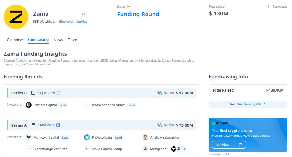 Who's awake? Register for <a href="/zama_fhe/">Now @zama</a> testnet waitlist asap.

💰Raised: $130M

Go to zama.ai/public-testnet
- Input email &amp; submit
Note: Testnet Live On 1st July

Rt &amp; share for/with others