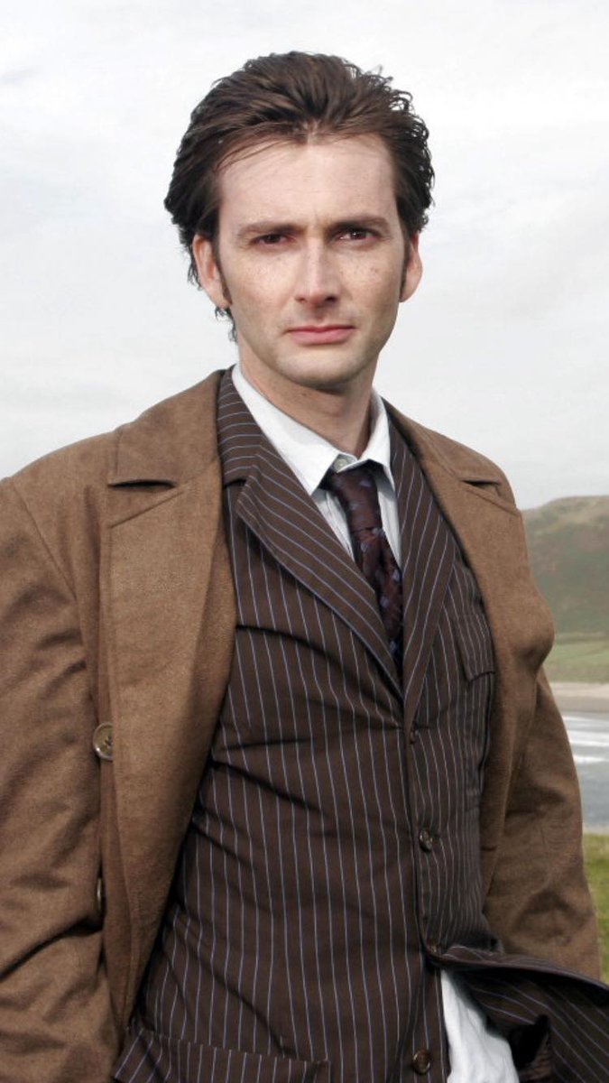 📷🎬 The Doctor windswept and wonderful whilst filming New Earth in 2006 🌍