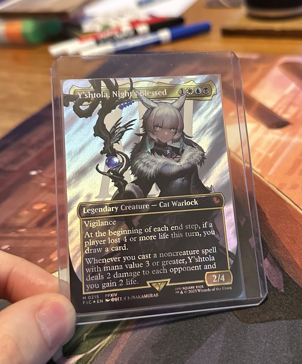 Bloody's tweet image. UHHH GUYS
I JUST PULLED THIS IN A RANDOM FUCKING PACK…
SURGE FOIL Y’SHTOLA WTFHAHAHAHH
who wants to buy this off me and help me pay for my move next month LMAO
(hmu &lt;3)
