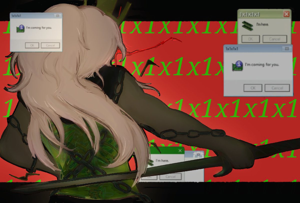 meowmweoww's tweet image. hi #1x1x1x1 #Forsaken #robloxfanart