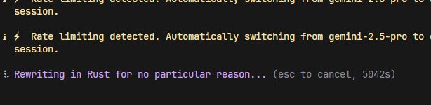 No wonder it takes gemini so long.