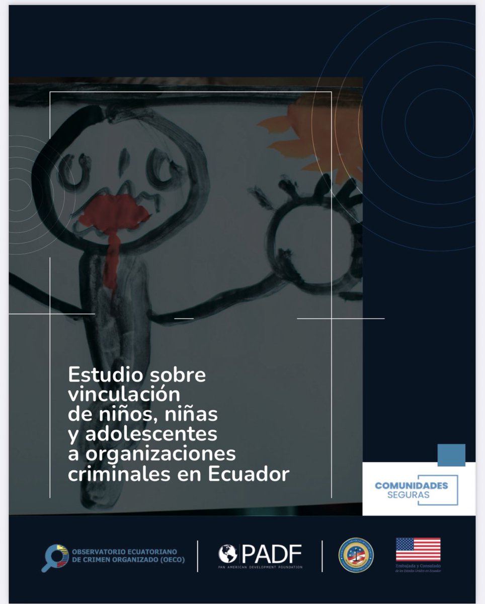 🧑‍🧑‍🧒‍🧒 ¿Cómo vinculan los grupos criminales a niños, niñas y adolescentes en el Ecuador?

En nuestro último estudio que incluye cerca de 3000 entrevistas y entrevistas con la niñez y juventud , exploramos este fenómeno criminal y su impacto social. 

oeco.padf.org/wp-content/upl…