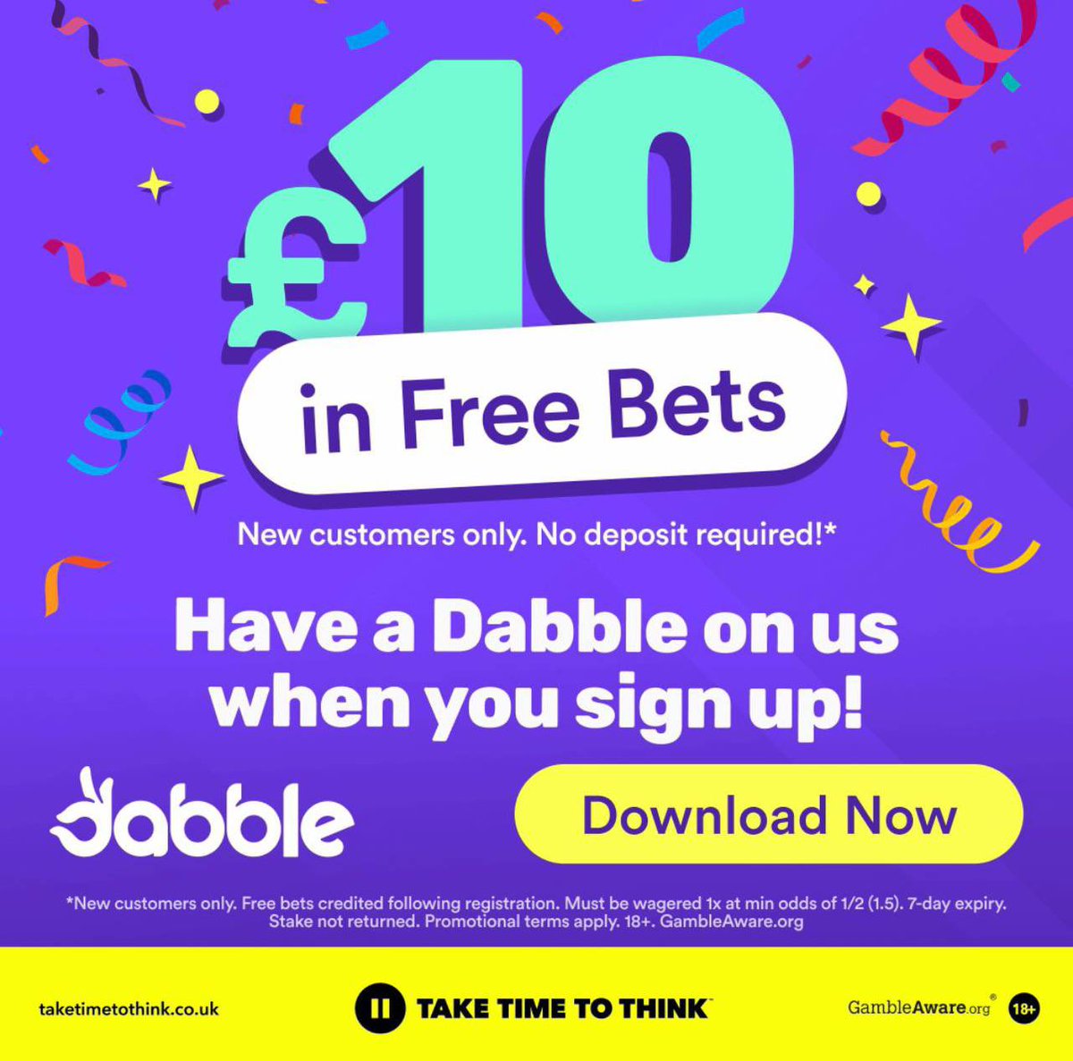 bet_with_benny's tweet image. DAY 3 FREE BETS ⚡️⚡️⚡️

DABBLE A GREAT FUN BETTING APP GUYS THIS ONE! 

SEARCH MY PROFILE NAME &amp;amp; FOLLOW ME 👉 Benny_Bee 

GET A £10 FREE BET JUST FOR SIGNING UP 🚀

JOIN HERE 👉 bit.ly/FREE-10-BET ✅

18+ gambleaware #ad
#sportspredictions
#affiliate 
#betting 
#BOOM