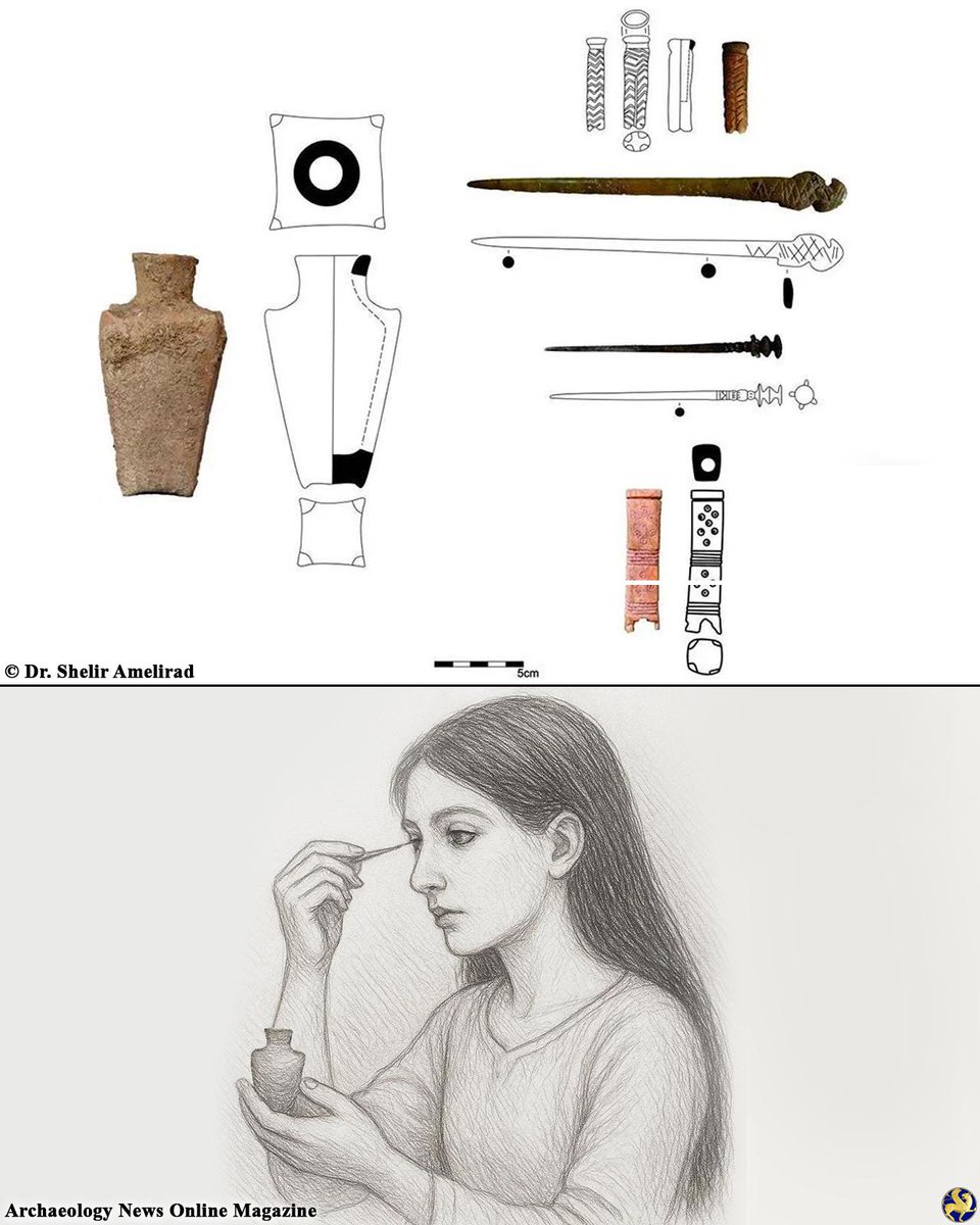 Archaeology_Mag's tweet photo. 2,700-year-old kohl from Iran reveals first known use of graphite in ancient eye makeup

One of the most fascinating discoveries in northwestern Iran offers a glimpse into the personal grooming habits of Iron Age elites...

More information: https://t.co/rbGdq0atva https://t.co/XVfREIXNcW