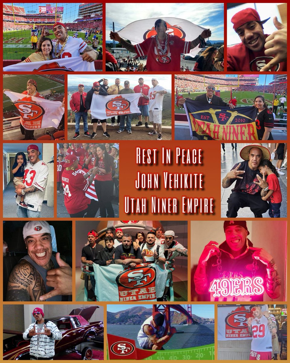 UtahNinerEmpire's tweet photo. ๐๏ธ We lost a real one today. ๐ One of the most vibrant caring souls dedicated 49ers FAITHFUL John Vehikite lost his battle with Cancer. ๐ Our dearest condolences to the Vehikite family. ๐ JV will forever be missed & always with us in our hearts ๐ค #RIPJohnVehikite #RIPJV #LLJV https://t.co/MUGVgE3kRn