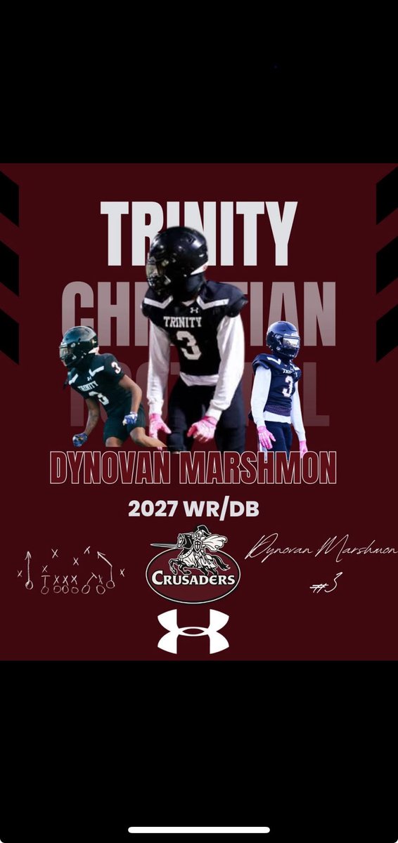 Trinity Christian Football Page (@tcs_fb) on Twitter photo Appreciate the preseason love from <a href="/bucksweepsports/">Buck Sweep Sports Podcast</a> !
2027 WR/DB Dynovan Marshmon <a href="/DynovanMarsh/">Dynovan Marshmon</a> poised for a BIG junior campaign season!
hudl.com/v/2QuyYk Appreciate the preseason love from <a href="/bucksweepsports/">Buck Sweep Sports Podcast</a> !
2027 WR/DB Dynovan Marshmon <a href="/DynovanMarsh/">Dynovan Marshmon</a> poised for a BIG junior campaign season!
hudl.com/v/2QuyYk