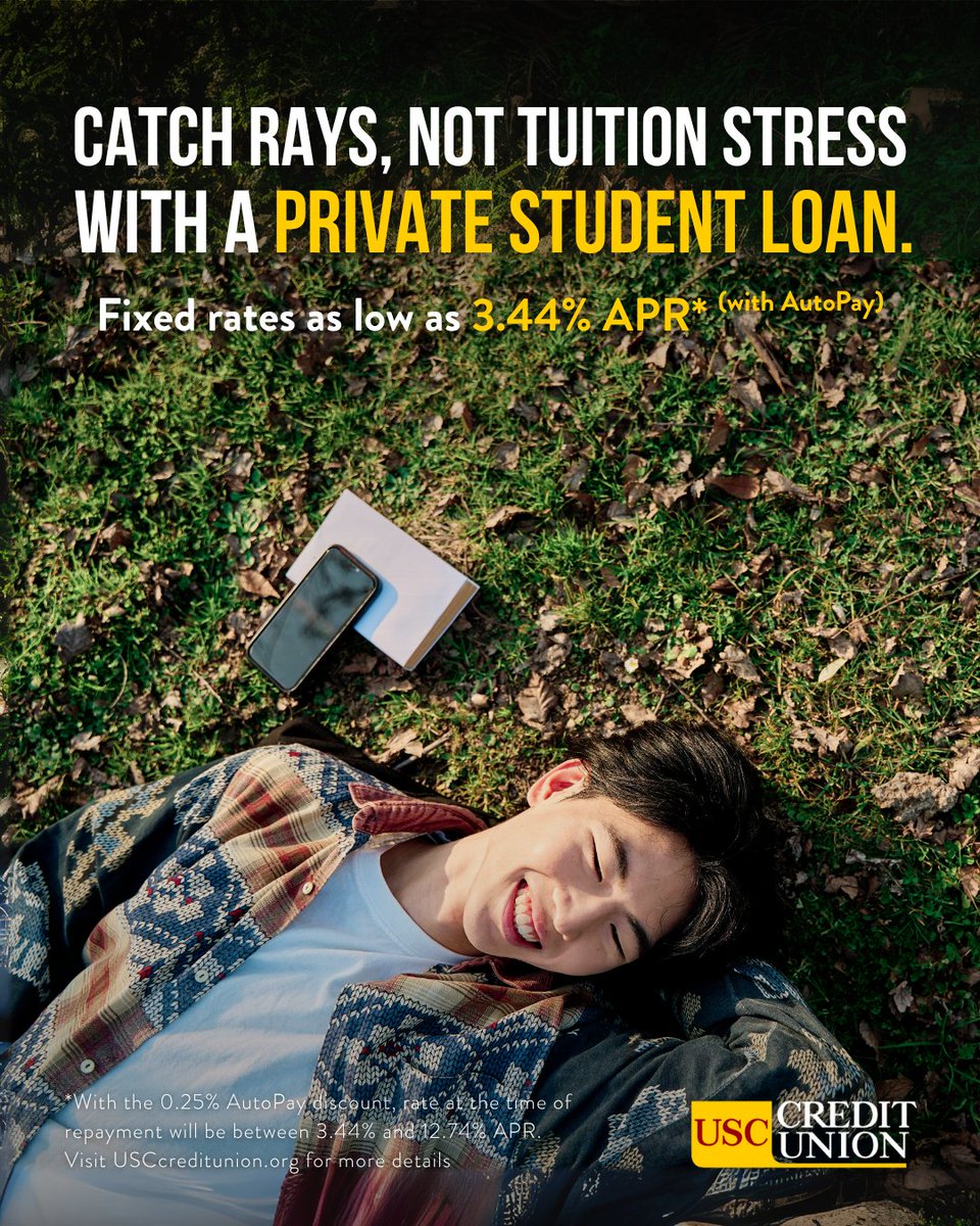 😎 Summer is here - but tuition deadlines sneak up fast. Get ahead with a student loan built for you.

Learn more: hubs.li/Q03tD-TB0

#USCCreditUnion #StudentLoans #CollegeLoans #PayforCollege
