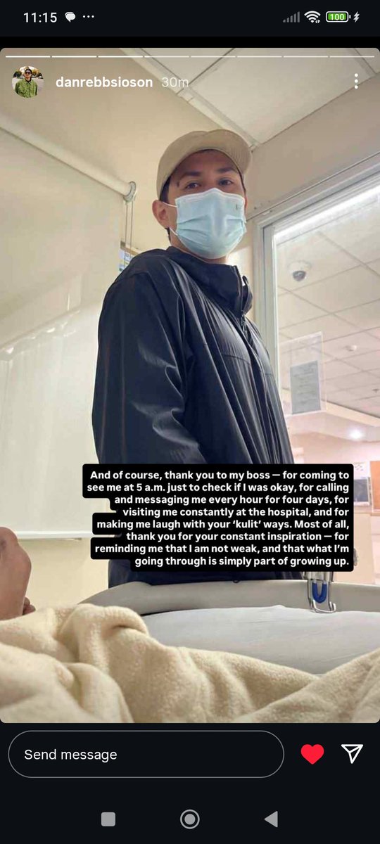 AshNiel09's tweet photo. Grabe no? They really care as a friend not just because they are the bosses. The blessings that you are @mateoguidicelli and @JustSarahG that's why you two, your families and the people around you are so blessed too. Ctto and much better health Danrebb! https://t.co/Cx2bm8HJLK