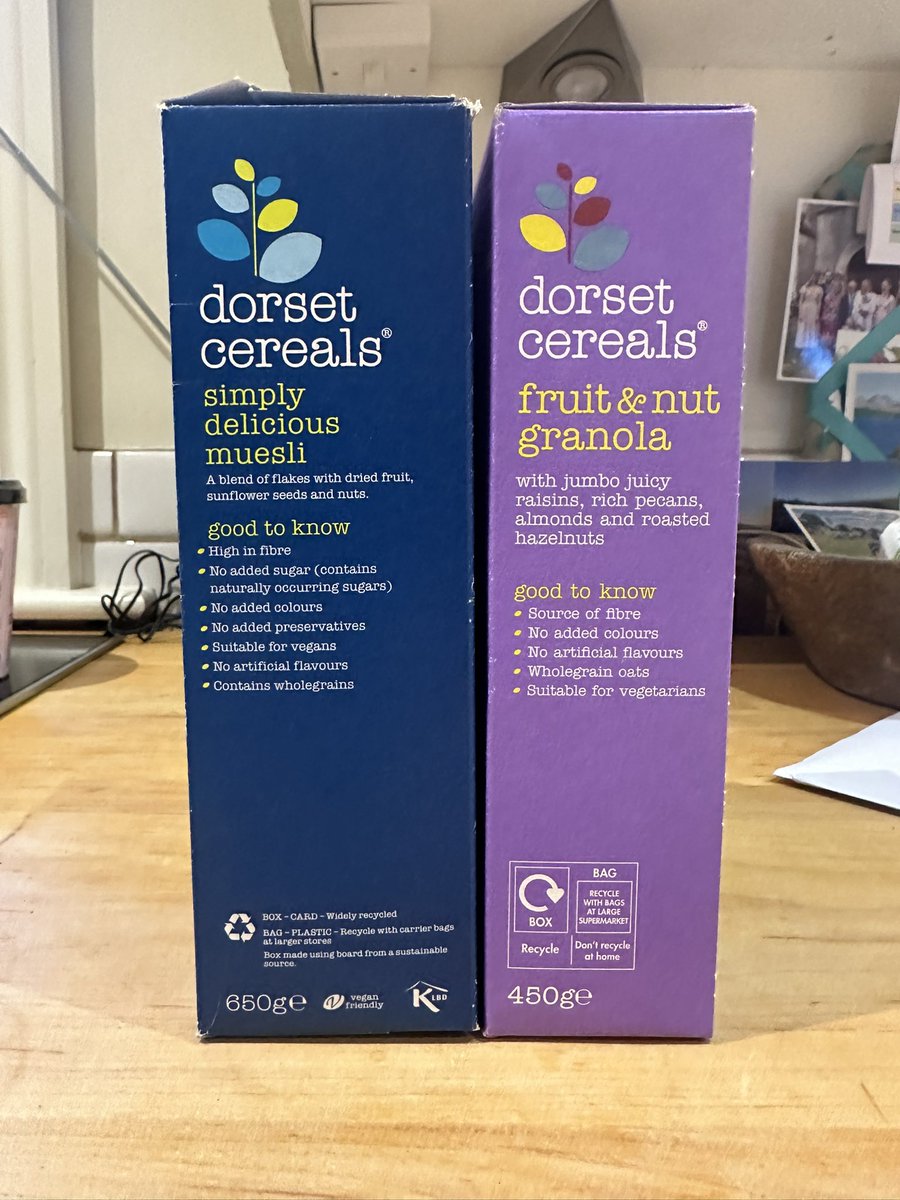 Some shameless #shrinkflation from <a href="/dorsetcereals/">dorset cereals</a> 650g > 450g….. 😔