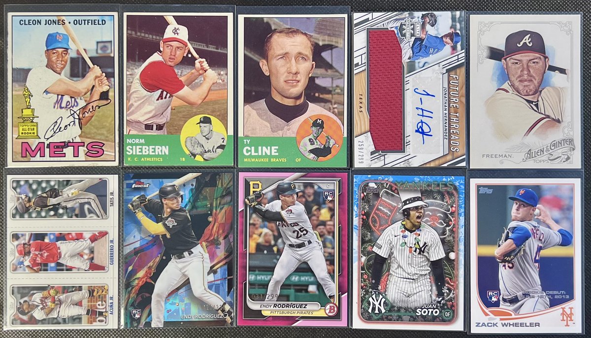 #coolenoughstacks Lot 66

$1 each

Hernandez /299
Rodriguez /325
Rodriguez /299

Claim by player name/card name

Rules &amp; info in pinned tweet. Stack through Thursday.

#coolenoughstacks