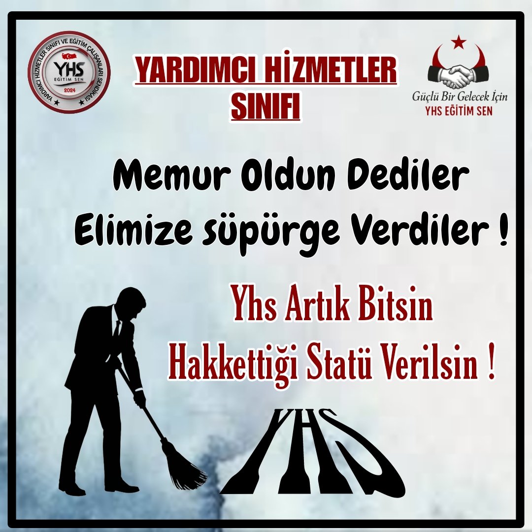 Yardımcı Hizmetler Sınıfı Platformu (@yhsplatformu) on Twitter photo Yardımcı hizmetler sınıfı artık bitsin ,hakettiği statü verilsin !
#YardımcıHizmetlerSınıfı
#YhsTorbaYasaya
<a href="/Seyithanizsiz/">Seyithan İzsiz</a> <a href="/samilayrim/">ŞAMİL AYRIM 🇹🇷</a> <a href="/RTErdogan/">Recep Tayyip Erdoğan</a> <a href="/hasandogan/">Hasan Doğan</a>
<a href="/eczozgurozel/">Özgür Özel</a> <a href="/MDervisogluTR/">Müsavat Dervişoğlu</a> <a href="/dbdevletbahceli/">Devlet Bahçeli</a>
@ErbakanFatih
<a href="/_cevdetyilmaz/">Cevdet Yılmaz</a> <a href="/ComezTurhan/">Turhan Çömez</a> <a href="/gamzetascier/">Gamze ŞENGEL TAŞCIER</a> <a href="/hasanozturkmen/">Hasan Öztürkmen</a> Yardımcı hizmetler sınıfı artık bitsin ,hakettiği statü verilsin !
#YardımcıHizmetlerSınıfı
#YhsTorbaYasaya
<a href="/Seyithanizsiz/">Seyithan İzsiz</a> <a href="/samilayrim/">ŞAMİL AYRIM 🇹🇷</a> <a href="/RTErdogan/">Recep Tayyip Erdoğan</a> <a href="/hasandogan/">Hasan Doğan</a>
<a href="/eczozgurozel/">Özgür Özel</a> <a href="/MDervisogluTR/">Müsavat Dervişoğlu</a> <a href="/dbdevletbahceli/">Devlet Bahçeli</a>
@ErbakanFatih
<a href="/_cevdetyilmaz/">Cevdet Yılmaz</a> <a href="/ComezTurhan/">Turhan Çömez</a> <a href="/gamzetascier/">Gamze ŞENGEL TAŞCIER</a> <a href="/hasanozturkmen/">Hasan Öztürkmen</a>