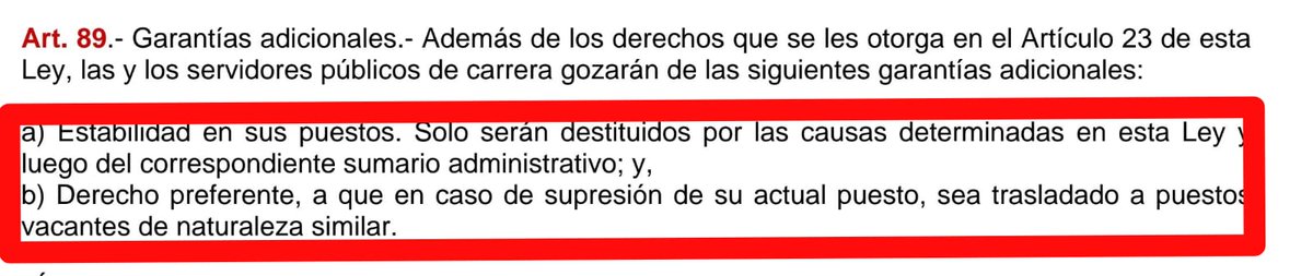 La eliminación del Art. 89 de la LOSEP deja a los servidores públicos en total indefensión. Ecuador ocupa el 3er lugar en el ranking de países más peligrosos para los trabajadores La #LeyIntegridadPública aumenta la
 precarización laboral en #Ecuador