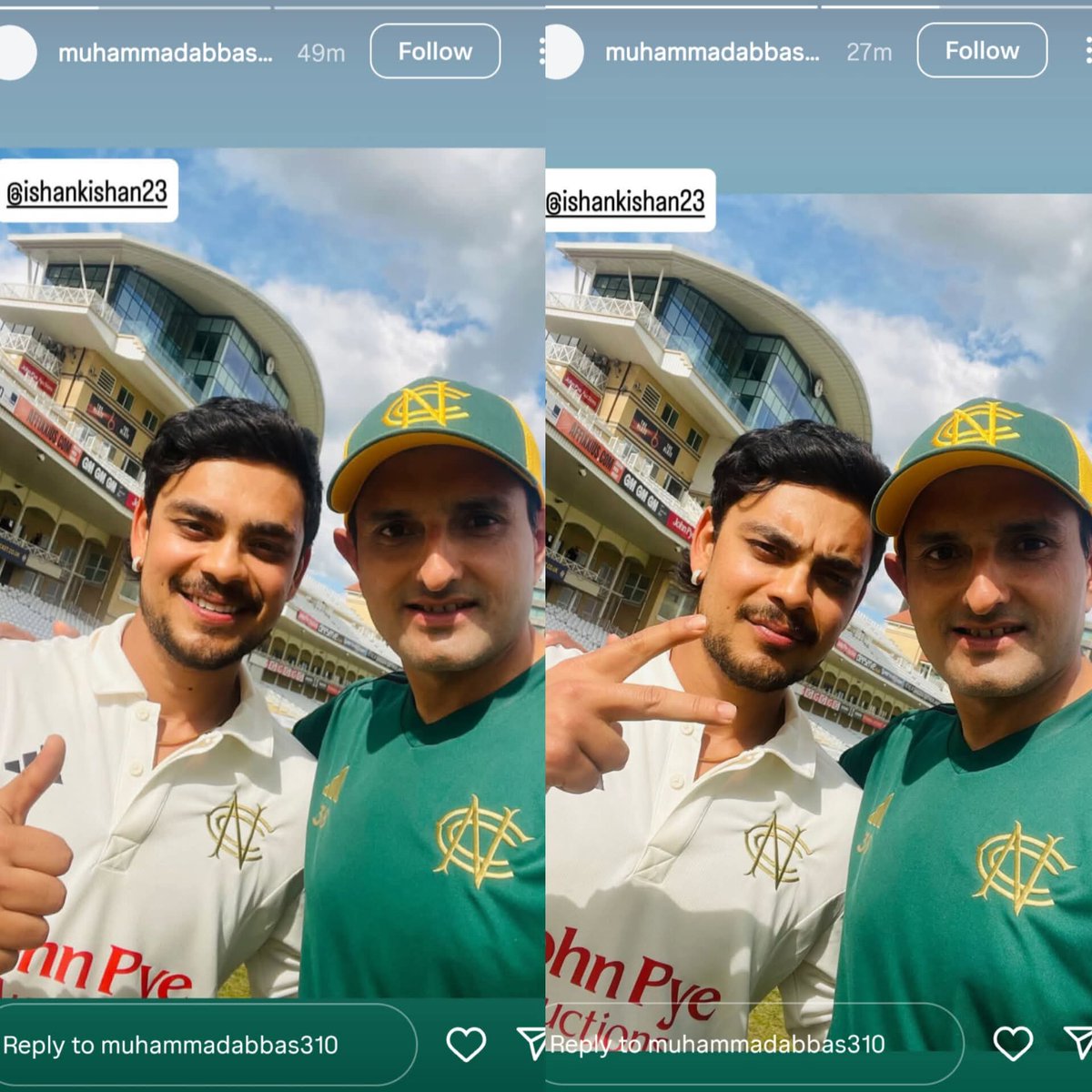 Huzaifa5898's tweet photo. This is wholesome .❣️
#IshanKishan #muhammadabbas https://t.co/ZBNqC8WIhJ