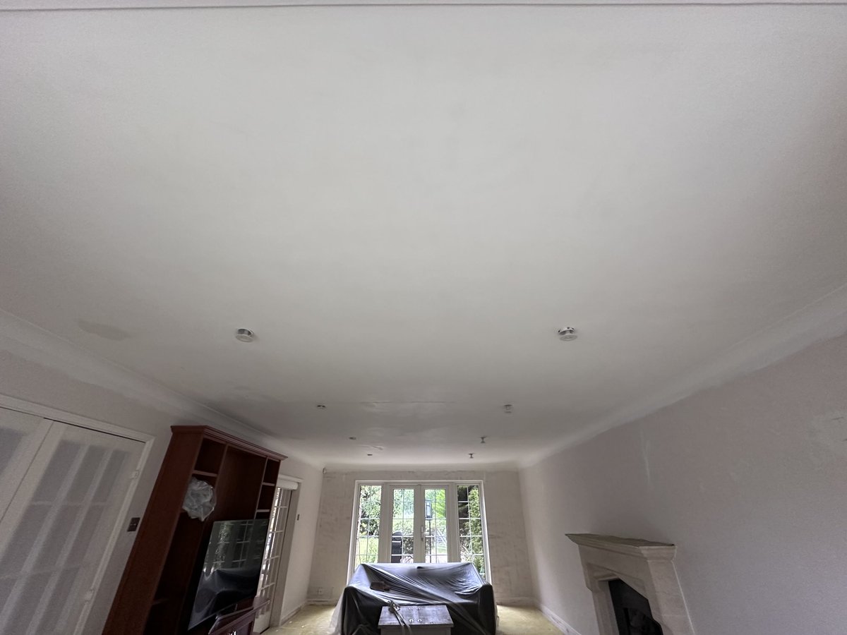 Cross hatching is a technique used when painting a ceiling to roll on the first coat in one direction (north-south) &amp; the next goes perpendicular to that (east-west). This can reduce roller marks, improves blending &amp; helps to distribute the paint more uniformly.