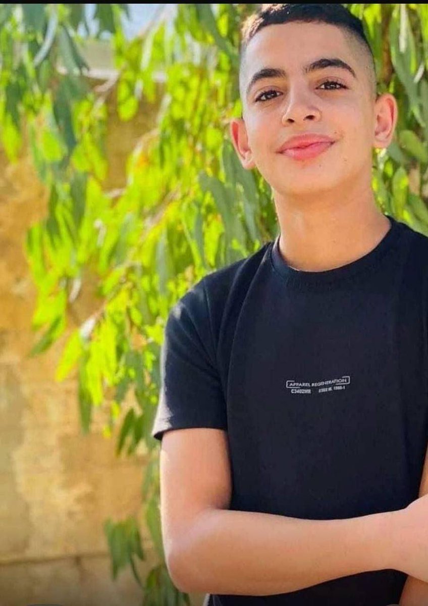 DCIPalestine's tweet image. Israeli force shot and killed 13-year-old Ammar Motaz Mostafa Hamayel in Kufr Malek on Monday, opening fire suddenly and without warning. Ammar was an outstanding student and celebrated Muay Thai athlete.
Read more: dci-palestine.org/israeli_forces…