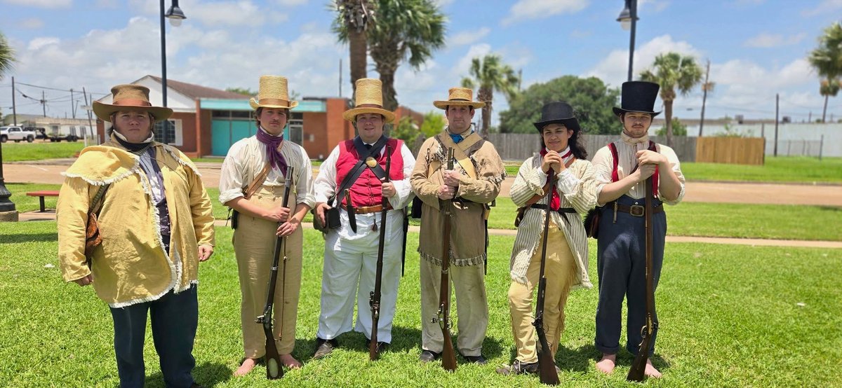 This past Saturday, members from our education team traveled to Freeport to be a part of Fort Velasco Day hosted by the Freeport Historical Museum.  Outreach and helping fellow historians keep Texas history alive is an important part of our mission.
