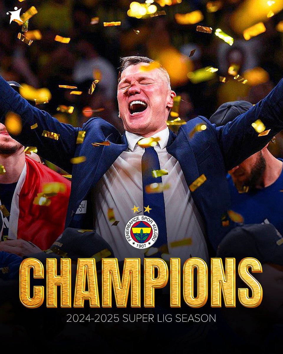 Back-to-back: Fenerbahce are once again TURKISH LEAGUE CHAMPIONS 🇹🇷​🏆