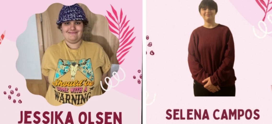 🚨MISSING: Jessika Olsen
17-year-old
White Female
5’6 / 200 lbs.
Black Hair / Brown Eyes

Selana Campos
17-year-old
White Female
5’5 / 140 lbs.
Black Hair / Brown Eyes
 
Jessika Olsen and Selana Campos are 17-year-old juveniles who were last seen on 06/24/2025 at 05:45 AM