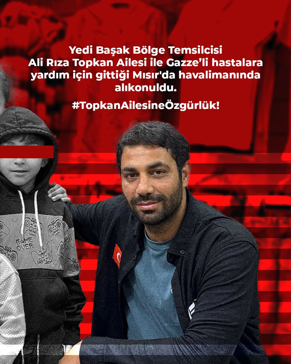 ❗Çocuklarıyla birlikte yola çıkan bir iyilik ailesi...
Şimdi korku içinde Mısır'da tutuluyor!
Bu utanç hepimize yeter!
#TopkanAilesineÖzgürlük