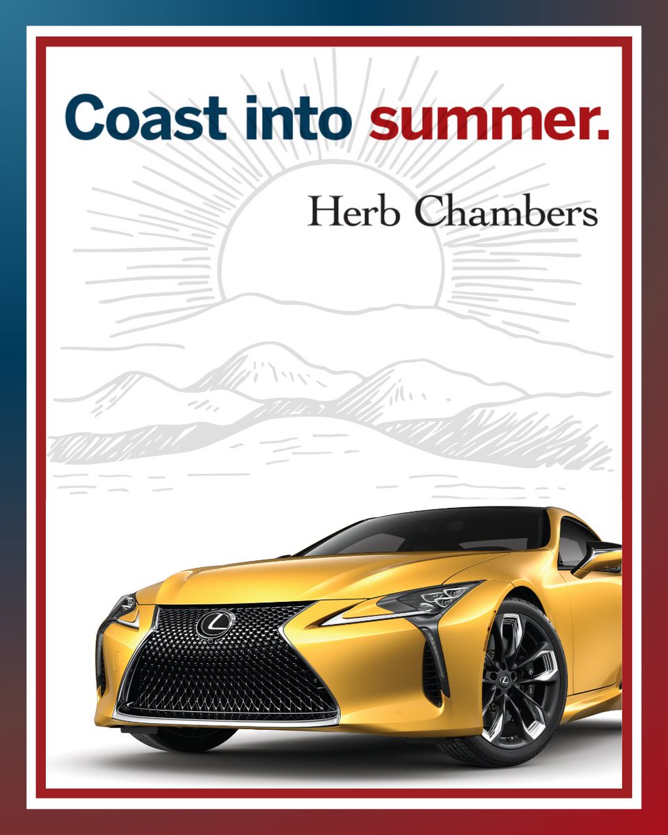 HerbChambersCo's tweet image. Coast into summer in style. ☀️
Whether it’s winding roads or weekend escapes, your perfect drive starts here.
#HerbChambers #LexusLC #SummerDrive #LuxuryCars