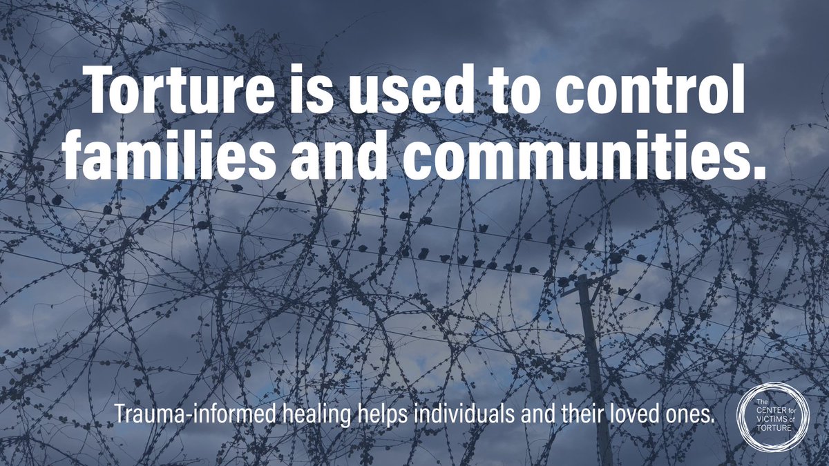 CVTorg's tweet image. Torture is not only used against an individual. It is used to create fear within communities. When someone is tortured, the family learns to be afraid. Fear spreads quickly – people learn not to speak up. That’s why healing is so important, for survivors but also for communities.