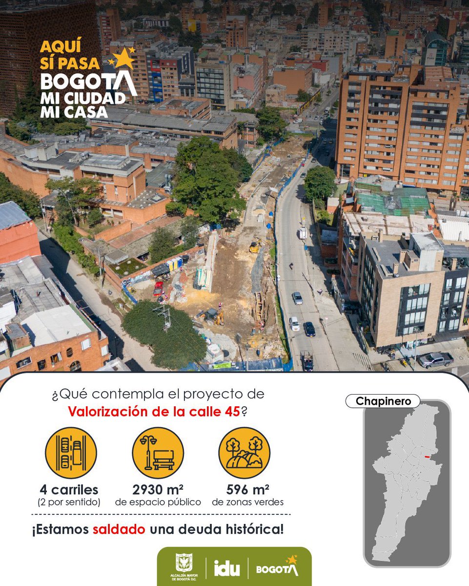 IDU Bogotá (@idubogota) on Twitter photo ¿Sabes cuál es la av. Francisco Miranda?
🤓
Es una de las #ObrasValorizaciónBogotá, que queda en la calle 45, inicia casi en la av. Circunvalar y se dirige hacia el occidente, por el costado norte de la <a href="/UniJaveriana/">Pontificia Universidad Javeriana</a>, hasta la carrera 7. Esta vía continúa hasta la NQS. ¿Sabes cuál es la av. Francisco Miranda?
🤓
Es una de las #ObrasValorizaciónBogotá, que queda en la calle 45, inicia casi en la av. Circunvalar y se dirige hacia el occidente, por el costado norte de la <a href="/UniJaveriana/">Pontificia Universidad Javeriana</a>, hasta la carrera 7. Esta vía continúa hasta la NQS.
