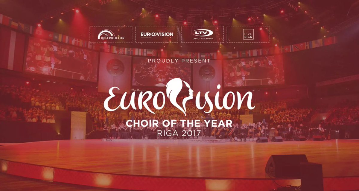 Eurovoix's tweet image. On this day in 2017, the first edition of #Eurovision Choir was held in 🇱🇻 Riga, Latvia. 9 countries competed at the Riga Arena; 🇦🇹, 🇧🇪, 🇩🇰, 🇪🇪, 🇩🇪, 🇭🇺, 🇱🇻, 🇸🇮 & 🏴. 🇸🇮 Carmen Manet took victory for Slovenia, 🏴 placed 2nd and 🇱🇻 were 3rd.