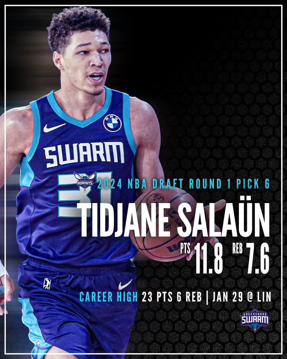greensboroswarm's tweet image. Tonight’s the night!! Last year’s @hornets lottery pick had some BIG moments in the G, to say the least. Wonder what tonight’s first rounder will bring? 👀
