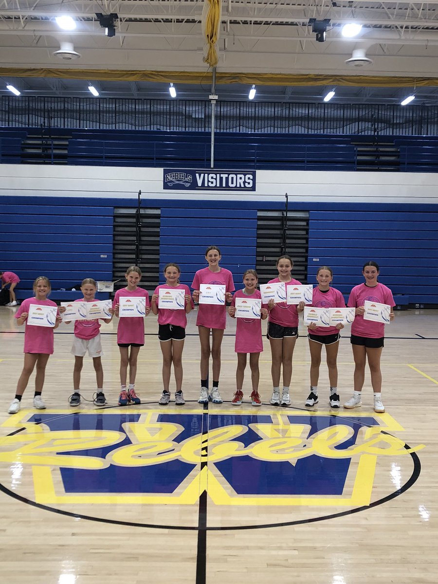 Last day of Summer BBALL Camp. These girls did an awesome job this month &amp; showed a lot of improvement. Future looks bright <a href="/WCSDRebels/">Westwood Schools</a> #REBELPRIDE