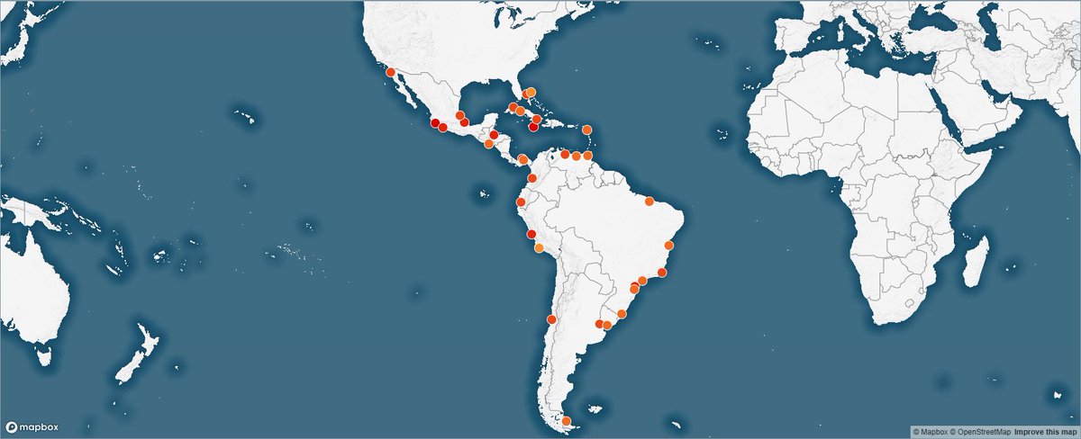 How should we assess the national security risk of #China's ports in #LatinAmerica? <a href="/CSISAmericas/">CSIS Americas</a> created a methodology, based on 2 facts: 1) US exposure 2) Chinese influence.

As part of our latest <a href="/CSIS/">CSIS</a> digital feature, you can explore our new database👇
chinaportslac.csis.org