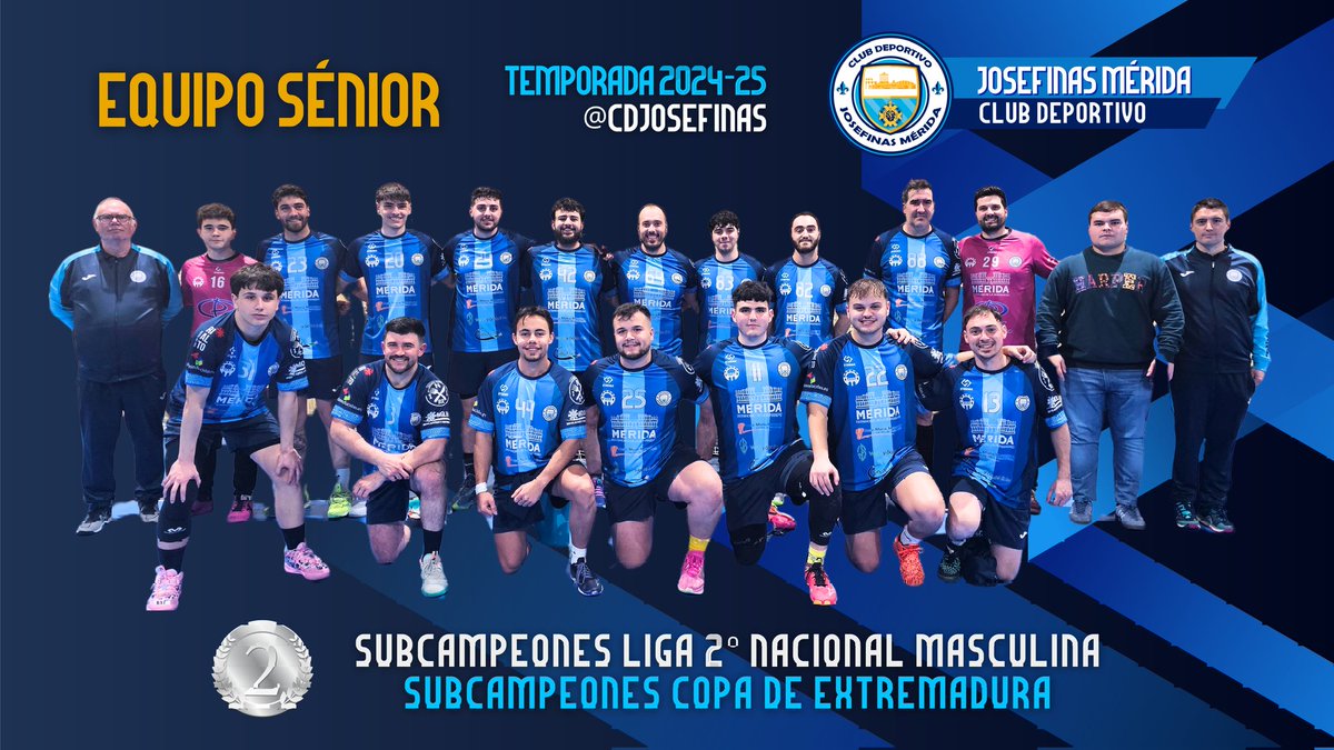 🏐 Foto Plantilla Equipo Sénior 
🤾‍♂️ Club Deportivo Josefinas Merida
🗓 Temporada 2024-25
💙 #FUERZAYHONOR 🤍