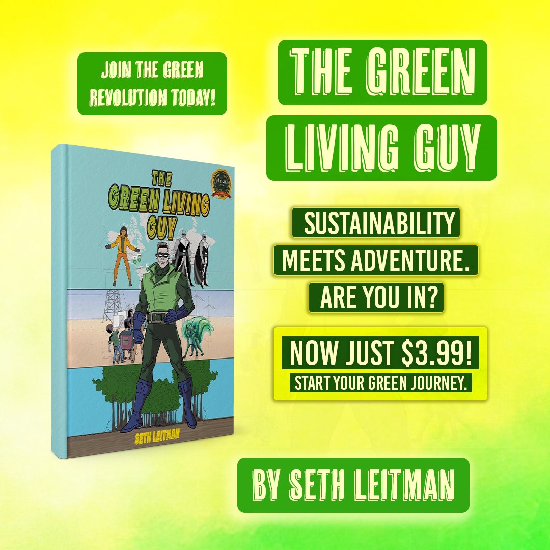 Daily Book Blogs ✨ (@dailybookblogs) on Twitter photo Who says learning about the environment has to be boring? "The Green Living Guy" makes sustainability exciting with superhero action, green energy tips, and interactive activities for kids. #GreenEnergyKids By <a href="/seth_leitman/">Seth Leitman</a>
Available on - amazon.com/gp/aw/d/B0DLDB… Who says learning about the environment has to be boring? "The Green Living Guy" makes sustainability exciting with superhero action, green energy tips, and interactive activities for kids. #GreenEnergyKids By <a href="/seth_leitman/">Seth Leitman</a>
Available on - amazon.com/gp/aw/d/B0DLDB…