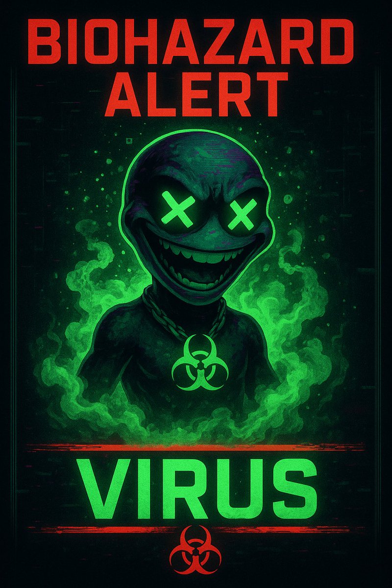 VIRUS_CoinFL's tweet photo. OUTBREAK INCOMING

Incubation: 99%
Outbreak: Imminent
Get ready…
or get wrecked.

#OutbreakSoon #CryptoSurge #VIRUSLoading #DeFiContagion #MemeWar #CryptoWatch https://t.co/5eissokzes