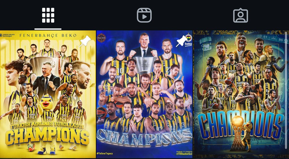 Fenerbahçe Beko Instagram hesabının sabitlere bak. Acayip havalıyız he 😎