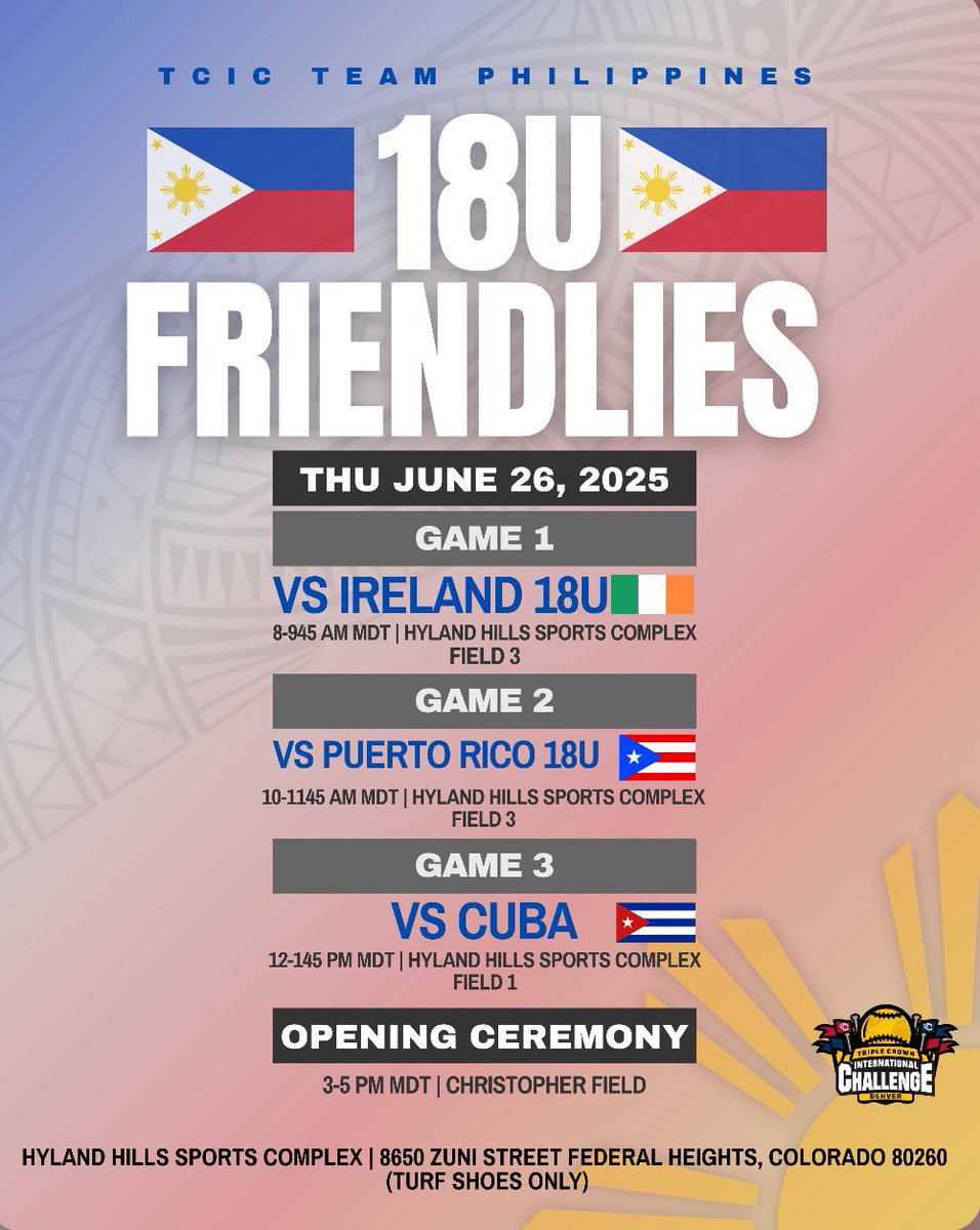 IsabellaRuby25's tweet image. TC International Challenge game schedules 🇵🇭
#laban