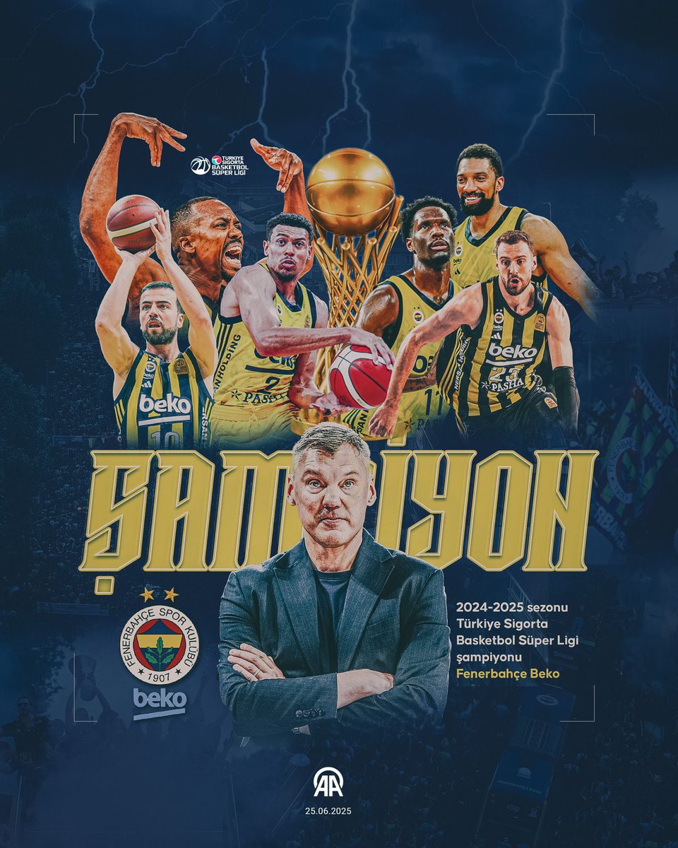 tevfikgoksu's tweet photo. Türkiye Basketbol Süper Ligi’nde şampiyonluğa ulaşan @FBBasketbol takımımızı yürekten kutluyorum. 🏆 Gösterdiği mücadelen dolayı @BJK_Basketbol takımımızı da tebrik ediyorum. https://t.co/nYM5duuctS