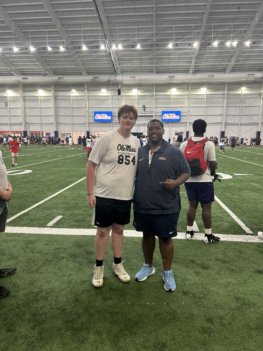 Brock Baumann (@brockbaumann76) on Twitter photo Thank you to <a href="/CoachJames73/">Coach James</a> and <a href="/OleMissFB/">Ole Miss Football</a> for having me down for camp!
<a href="/Coach_Franke/">Josh Franke</a> <a href="/CoachGarrisonOL/">John Garrison</a> <a href="/Lane_Kiffin/">Lane Kiffin</a> <a href="/WeisJr_M/">Charlie Weis Jr</a> <a href="/AllenTrieu/">Allen Trieu</a> <a href="/RivalsFriedman/">Adam Friedman</a> <a href="/JaredLuginbill/">Jared Luginbill</a> <a href="/Bryan_Ault/">Bryan Ault - Midwest Scout</a> <a href="/Mark__Porter/">ScoutingOhio.com - 247 Sports - Bucknuts</a> <a href="/mickdwalker/">Mick Walker</a> Thank you to <a href="/CoachJames73/">Coach James</a> and <a href="/OleMissFB/">Ole Miss Football</a> for having me down for camp!
<a href="/Coach_Franke/">Josh Franke</a> <a href="/CoachGarrisonOL/">John Garrison</a> <a href="/Lane_Kiffin/">Lane Kiffin</a> <a href="/WeisJr_M/">Charlie Weis Jr</a> <a href="/AllenTrieu/">Allen Trieu</a> <a href="/RivalsFriedman/">Adam Friedman</a> <a href="/JaredLuginbill/">Jared Luginbill</a> <a href="/Bryan_Ault/">Bryan Ault - Midwest Scout</a> <a href="/Mark__Porter/">ScoutingOhio.com - 247 Sports - Bucknuts</a> <a href="/mickdwalker/">Mick Walker</a>