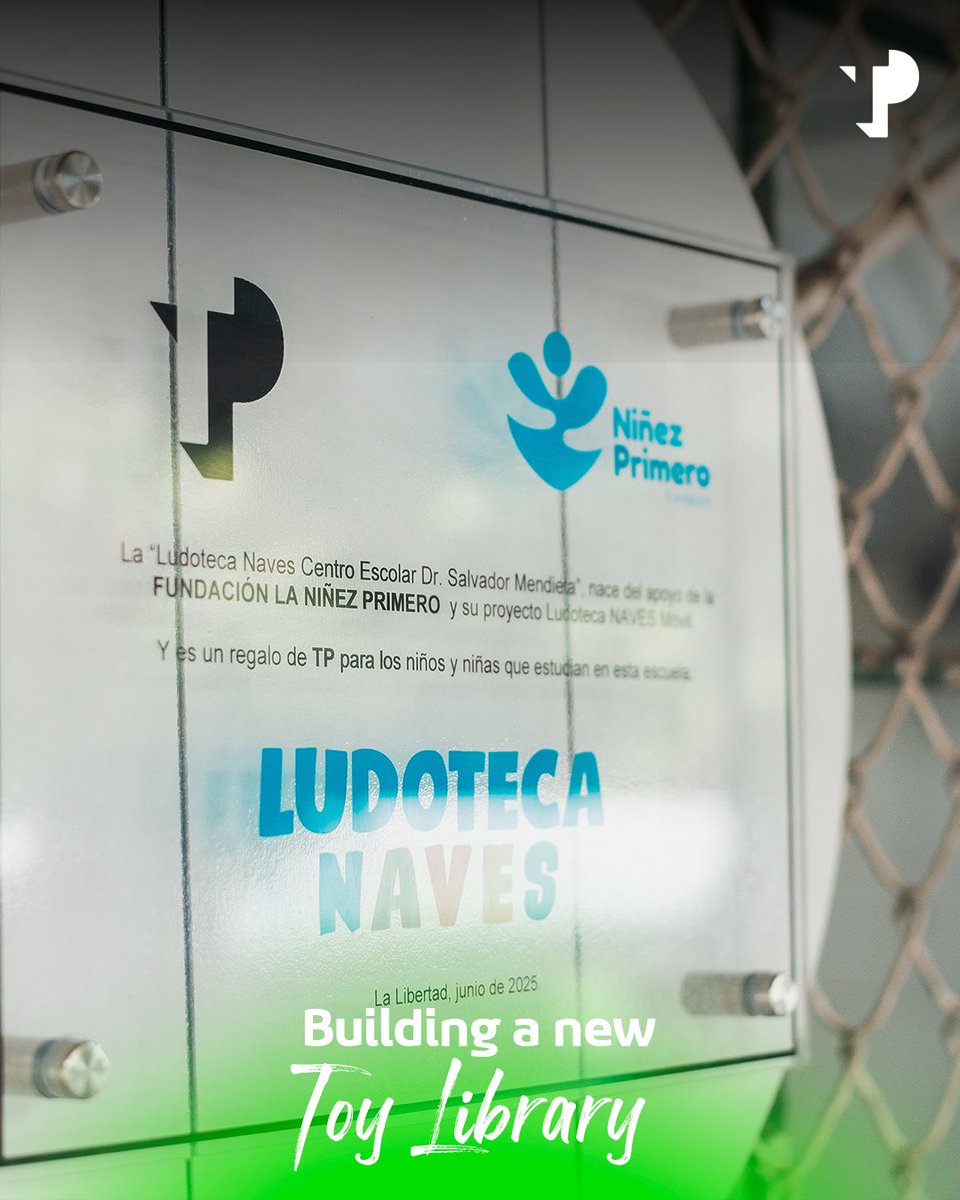 WeAreTPinES's tweet photo. Big hearts, brighter futures. 💜

We joined forces with Fundación La Niñez Primero to bring joy and opportunity to the children of San José Villanueva with a new Toy Library — a space for learning, dreaming, and playing. We believe every child deserves a place to grow. https://t.co/oqroDDP1cb