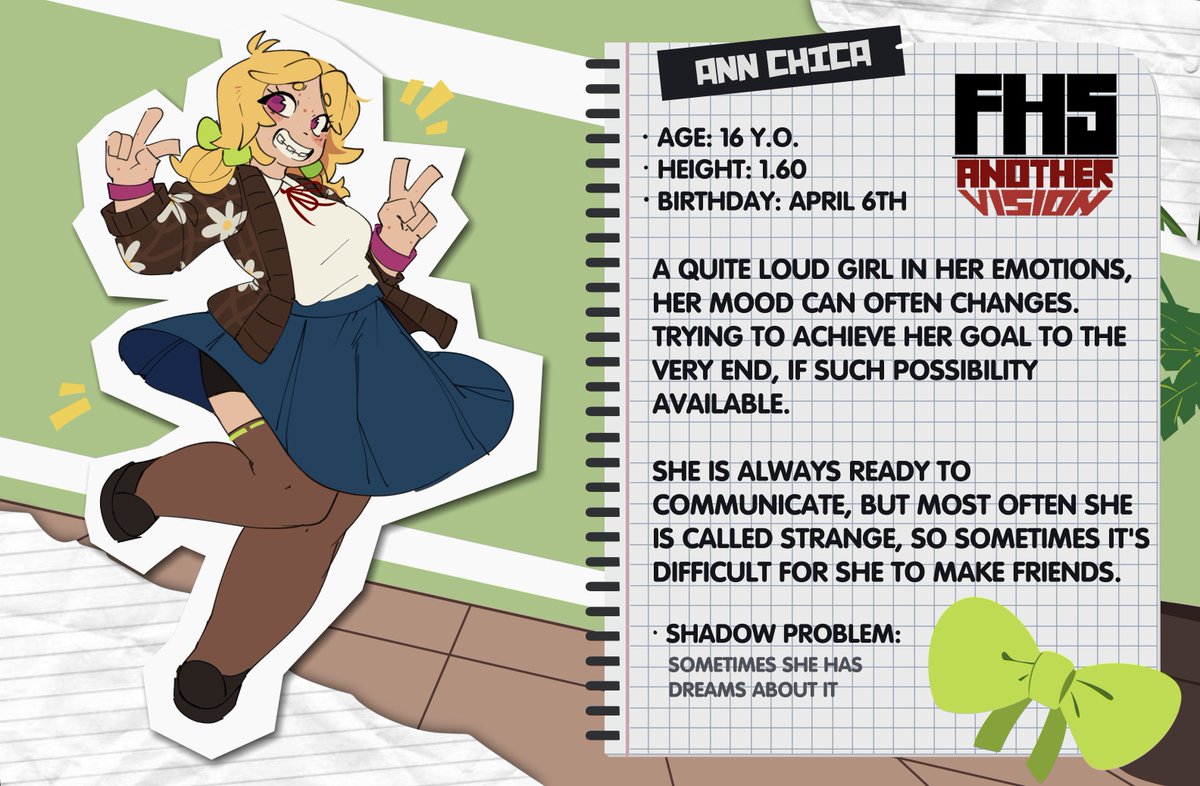 FHS_AV's tweet image. 📙 ann chica&apos;s reference!

#fhsav #fnafhs