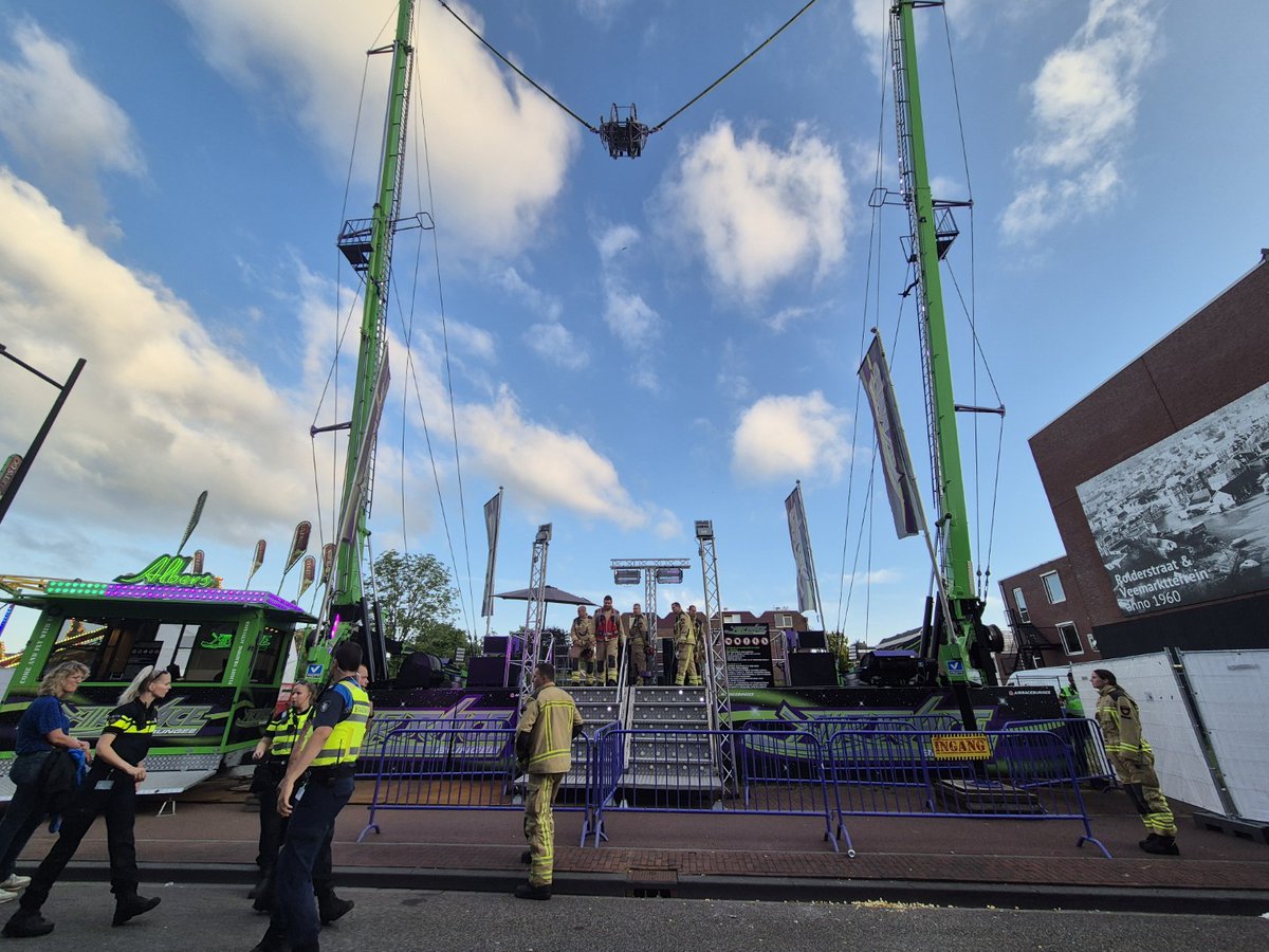 Bungee Katapult in storing op TT Kermis in Assen