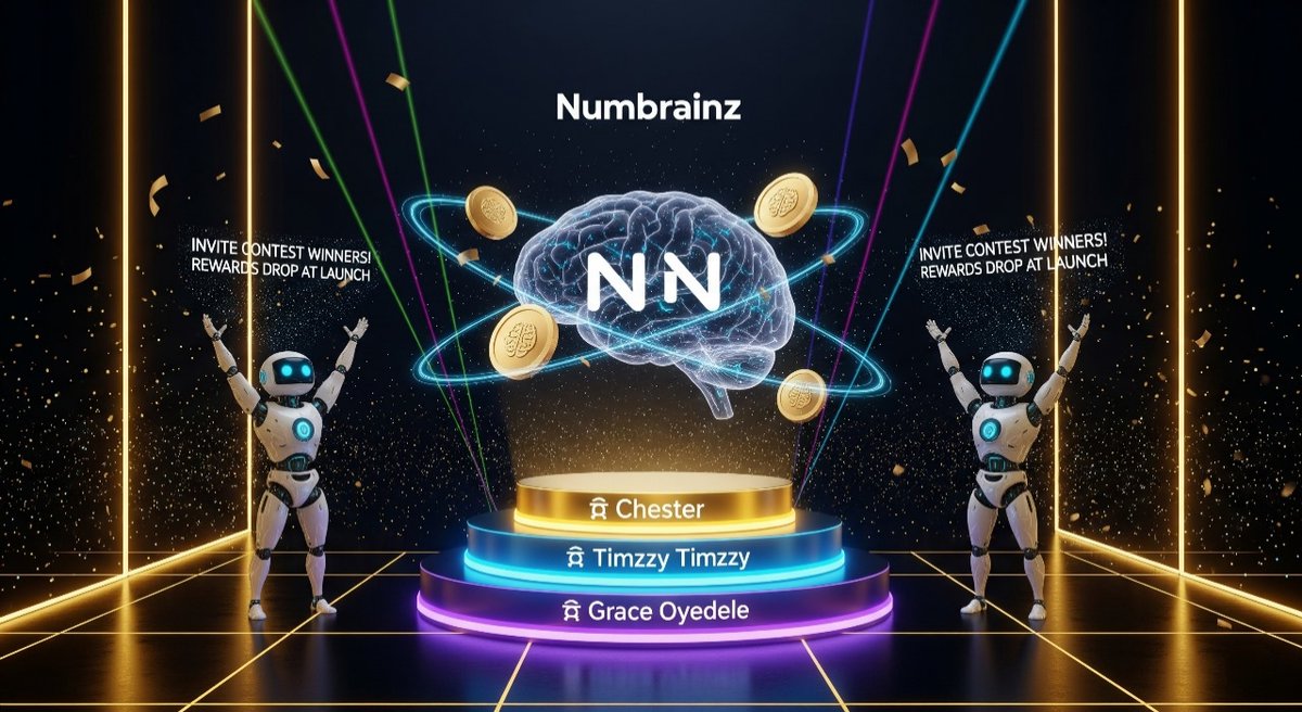Numbrainz_Sol's tweet photo. 🏆 Tweet Caption
🚨 Invite Contest Winners Announced! 🚨
Shoutout to the top brainiacs who brought the community to life:
🥇 Chester
🥈 Timzzy Timzzy
🥉 Grace Oyedele
Your rewards will be dropped at launch! 💰🧠
Get ready — the brain-powered crypto era is just beginning!

#Numbrainz #CryptoWinners #InviteChampions #CommunityPower #Solana #Web3 #DEX #CryptoLaunch #Raydium