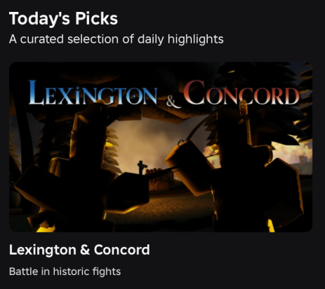 28PixelsRBLX's tweet image. Today's Picks is a lot more effective than I realized. Lexington & Concord went up to 1K players pretty quickly, especially during a time when we typically see around 200-300 CCU w/ no updates. Thank you Roblox!
#Roblox #RobloxDev #LexingtonAndConcord