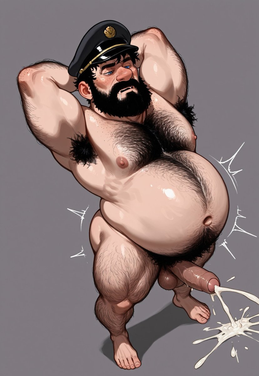 GutPump's tweet photo. #theadventuresoftintin #captainhaddock #bara #belly #nsfw https://t.co/UzQNOPvyk2
