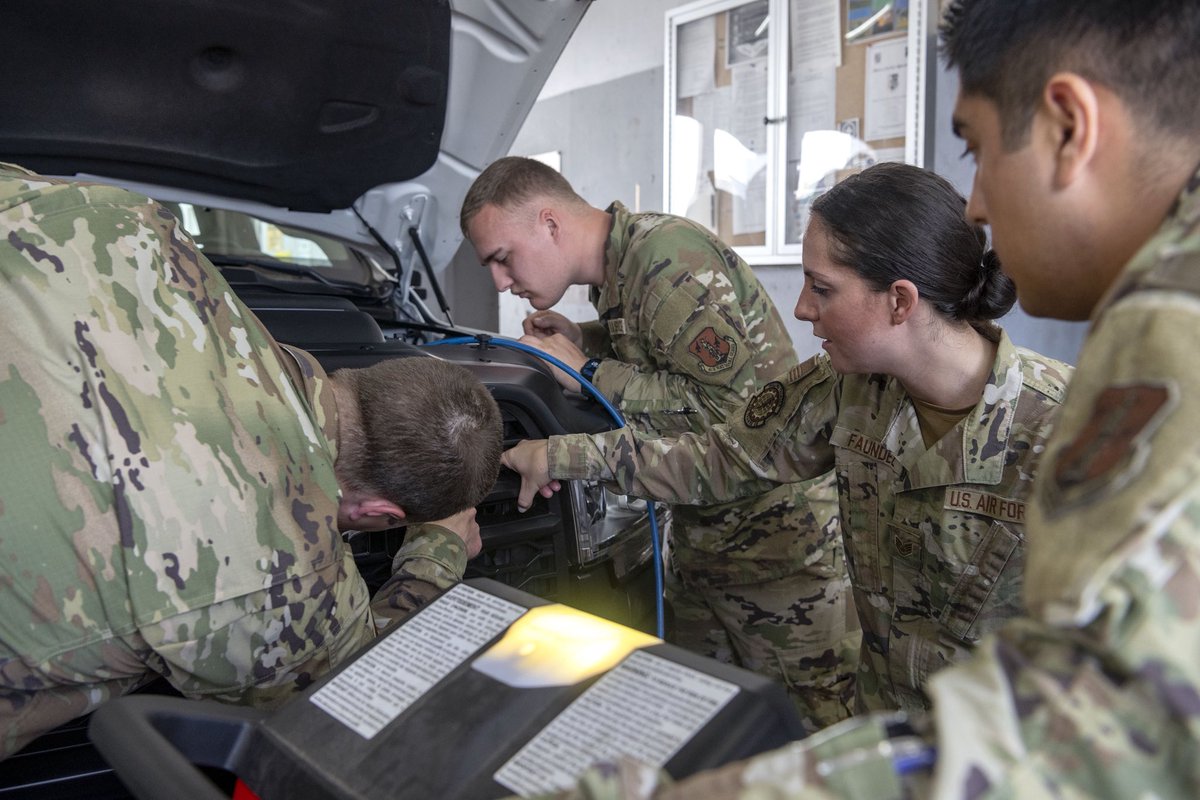 The 156th Logistics Readiness Squadron, Vehicle Maintenance, hosted the Mobile Training Team assigned to the 346th Training Squadron, which trained Airmen assigned to several ANG units in a vehicle air conditioning systems training course at Muñiz Air National Guard Base.