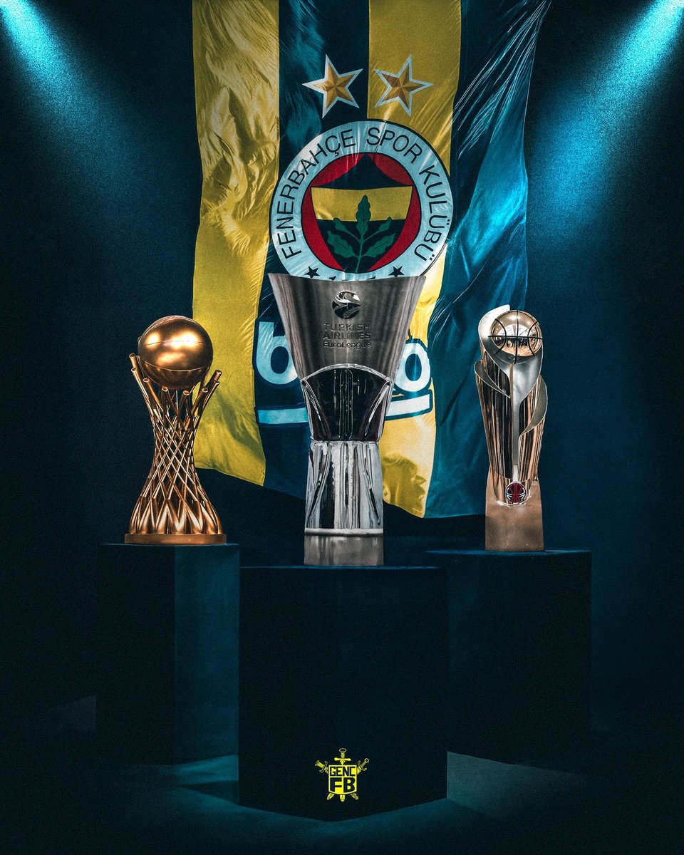BİR SEZONDA  ÜÇ KUPA BİRDEN TEBRİKLER FENERBAHÇE BEKO 👏🥇🏆💛💙