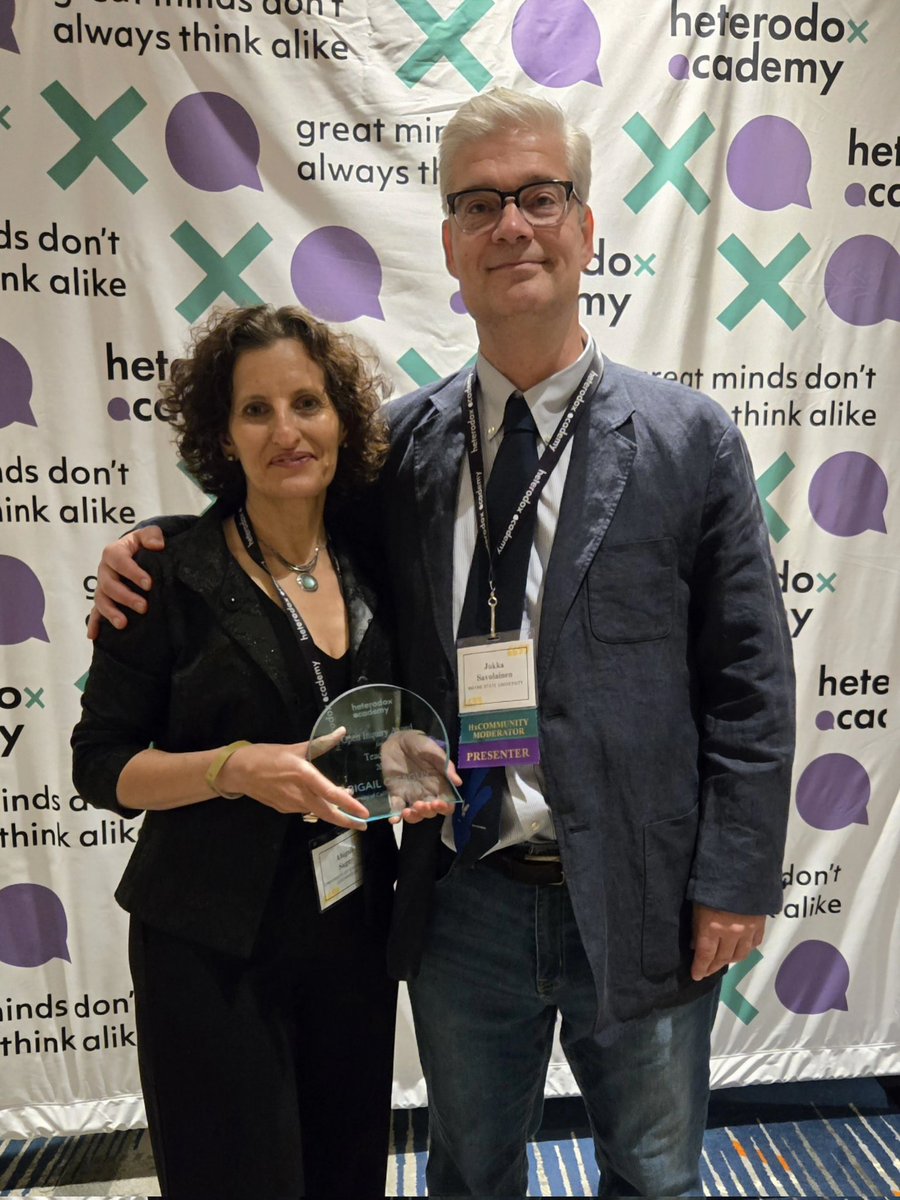 Jukka Savolainen (@jukkasavo) on Twitter photo #Sociology was well-represented at the annual meeting of Heterodox Academy! <a href="/HdxAcademy/">Heterodox Academy</a> #HxA2025
First, <a href="/AbigailSaguy/">Abigail Saguy</a> was recognized with the teaching award 🏆 👏 #Sociology was well-represented at the annual meeting of Heterodox Academy! <a href="/HdxAcademy/">Heterodox Academy</a> #HxA2025
First, <a href="/AbigailSaguy/">Abigail Saguy</a> was recognized with the teaching award 🏆 👏