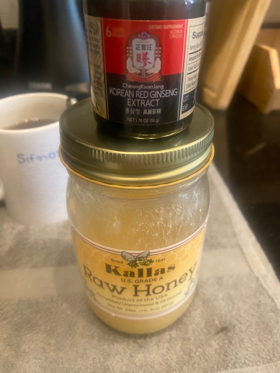 A little bit of Korean Ginseng sprinkled in the equation. Chess not checkers, folks.