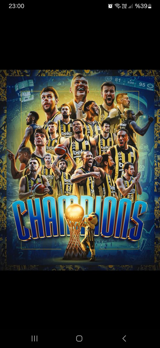 TÜRKİYE SİGORTA BASKETBOL SÜPER LİGİ ŞAMPİYONU FENERBAHÇE BEKO 🏆💛💙

#YellowLegacy